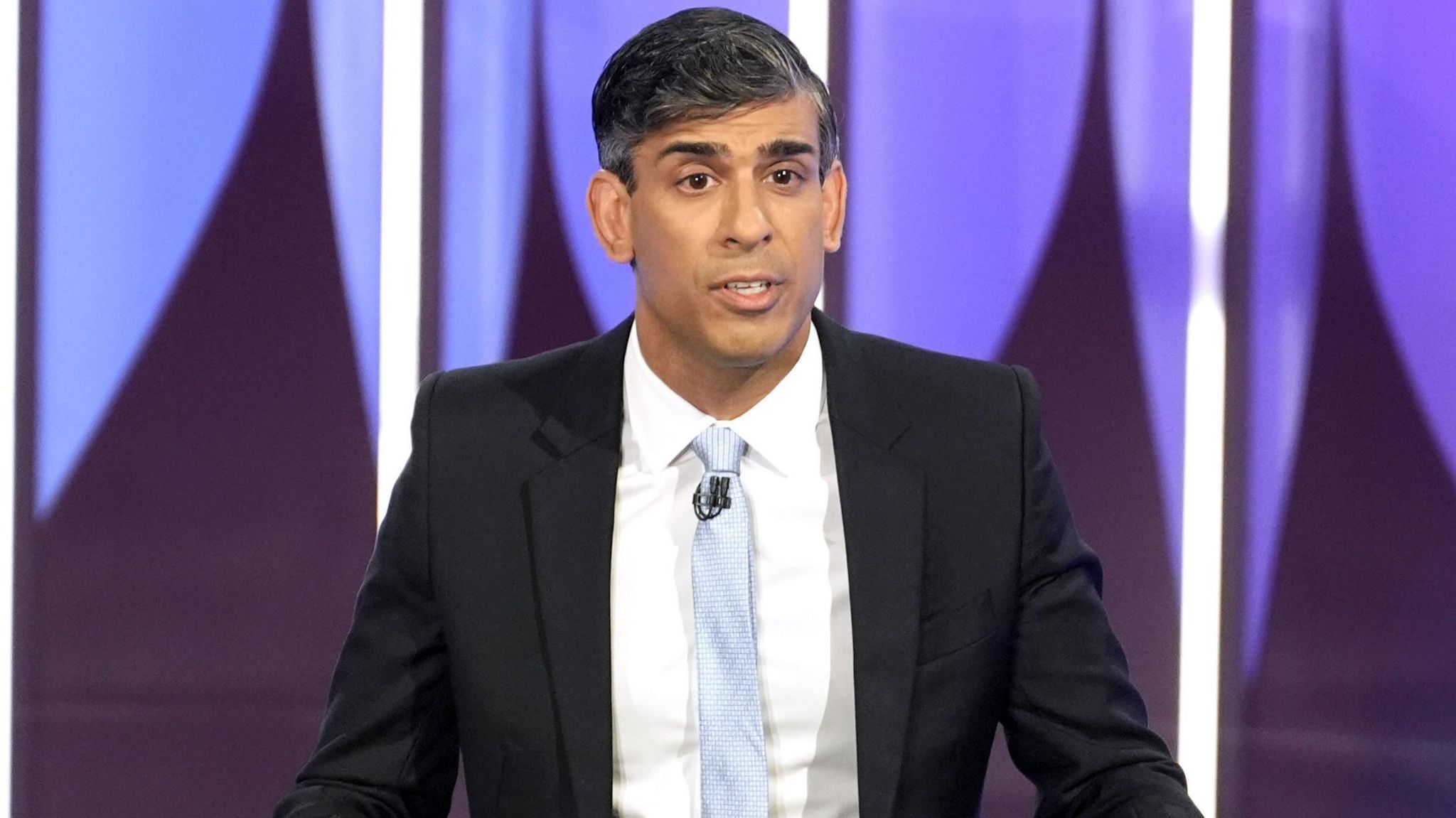 Prime Minister Rishi Sunak speaking during a BBC Question Time Leaders' Special in York. 