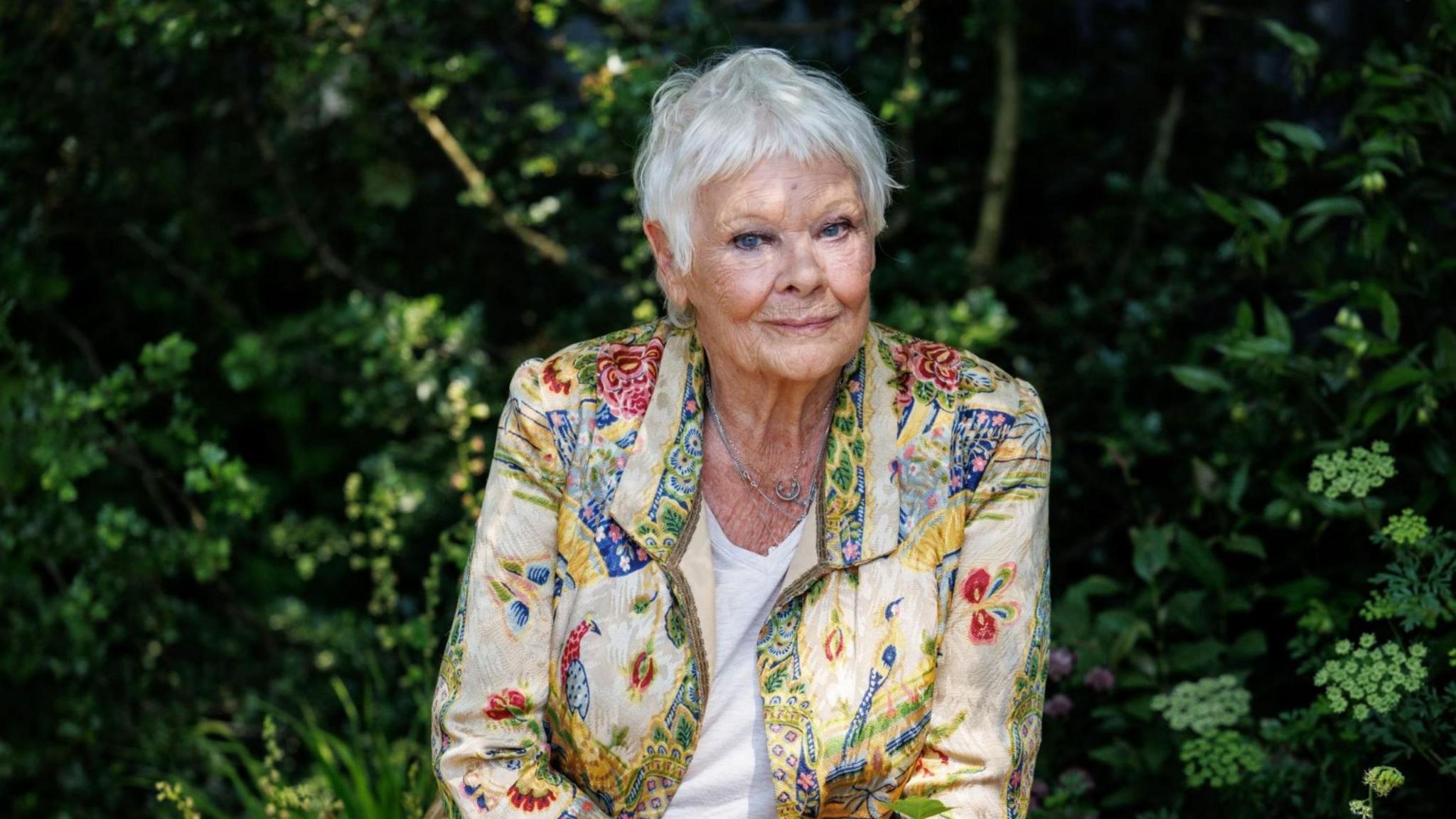 Dame Judi Dench at The Octavia Hill Garden display during the press day at the Chelsea Flower Show in London, Britain, 20 May 2024.