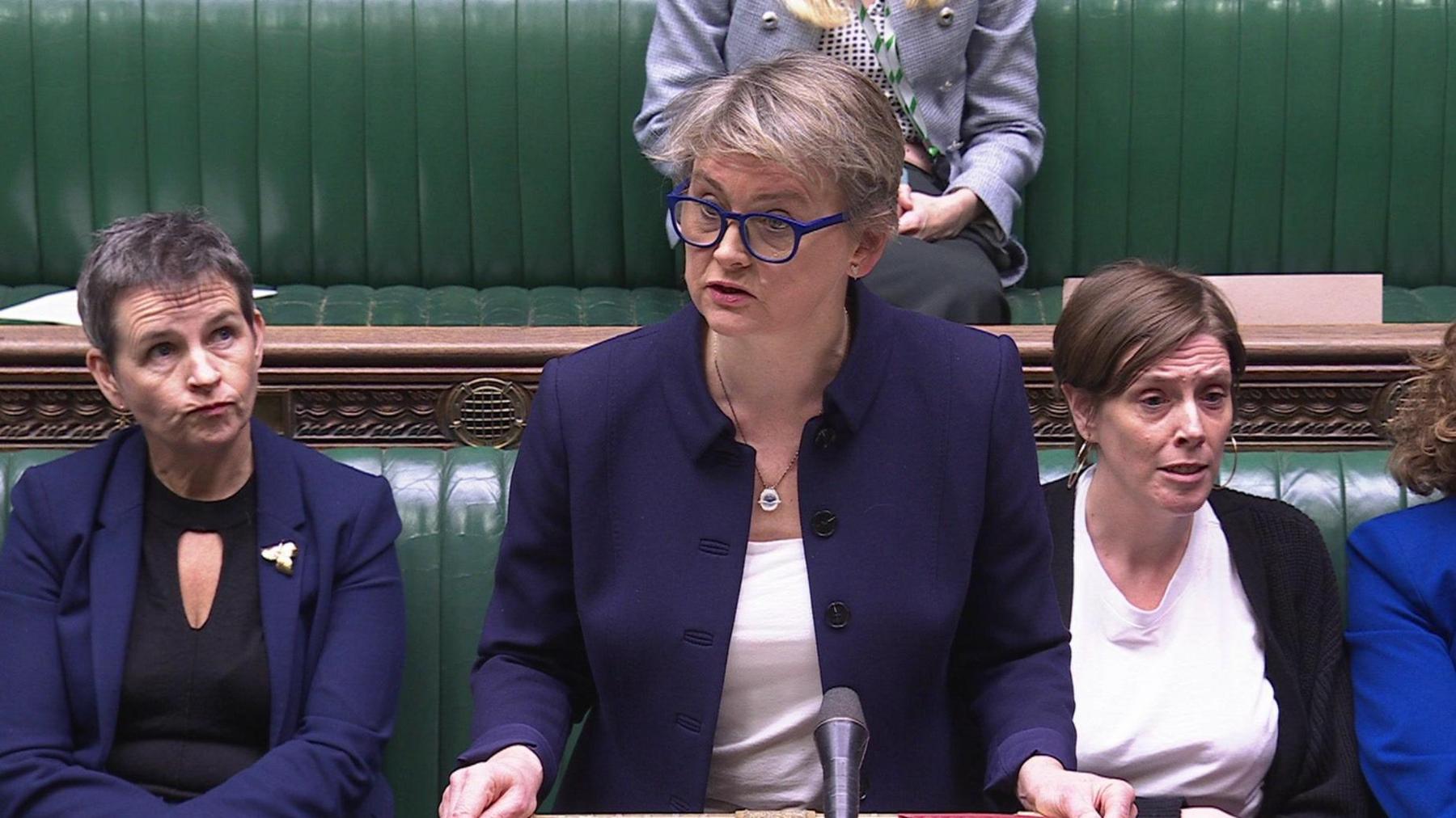 Yvette Cooper speaking in the House of Commons 