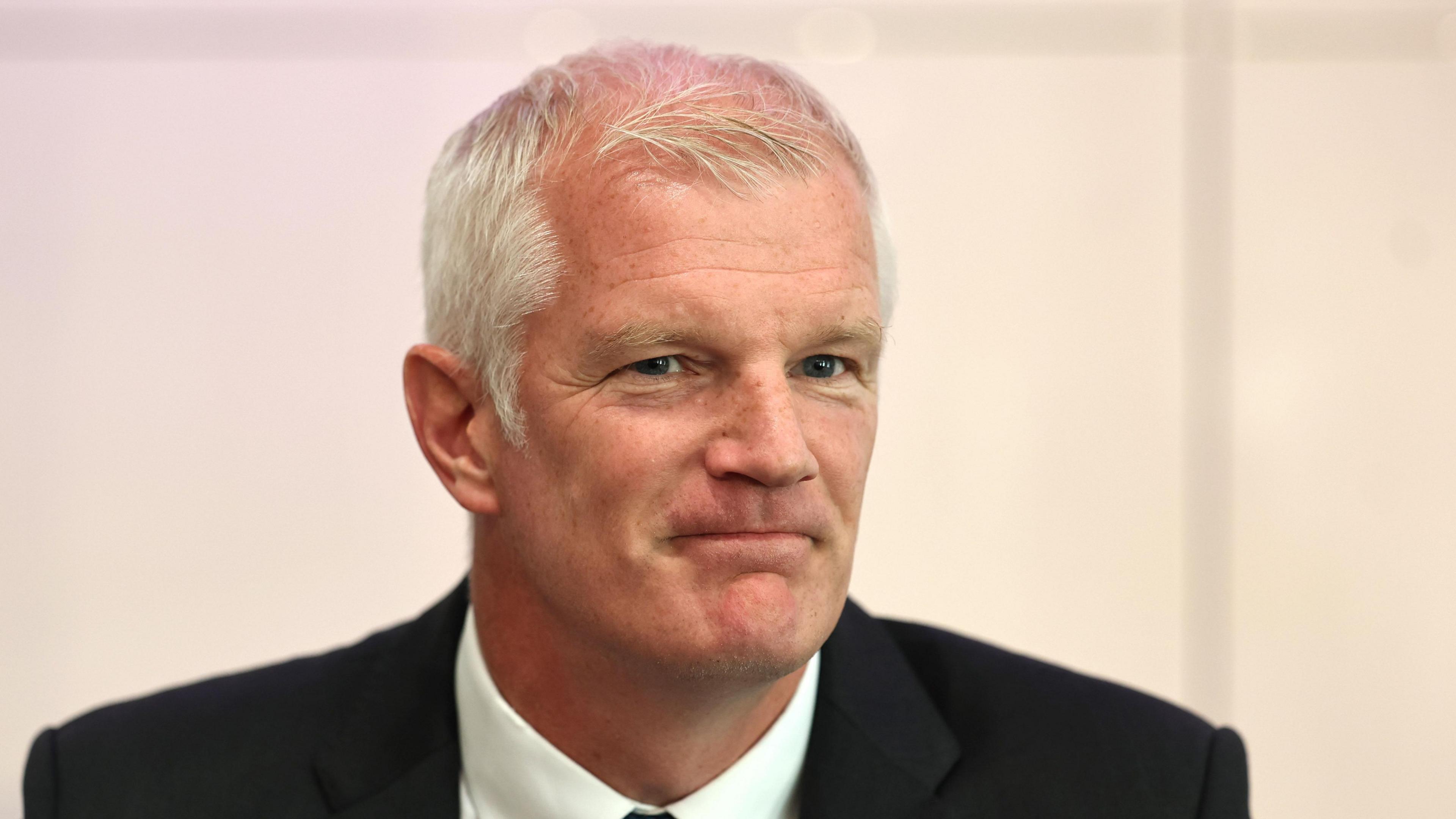 Former Armed Forces Minister Al Carns speaks at a Foreign Press Association (FPA) media briefing in Westminster, London, Britain, 23 June 2026.