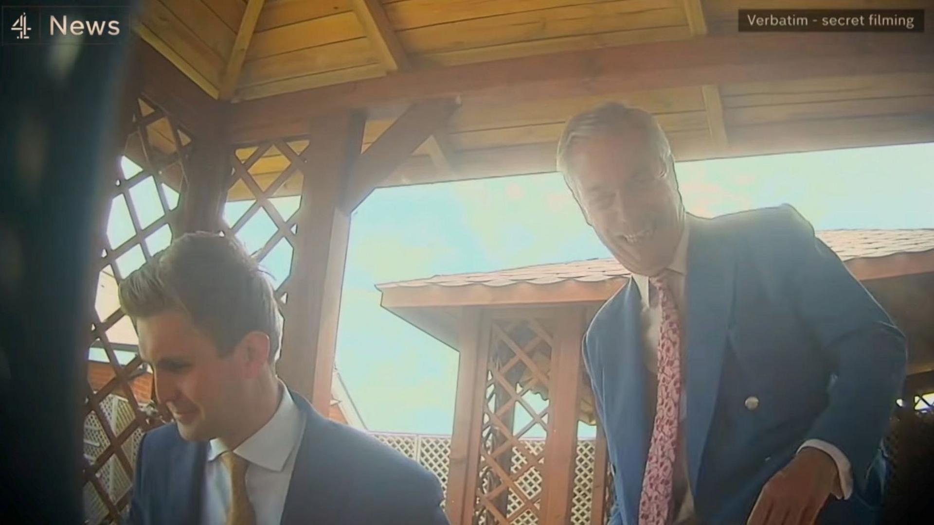 Dan Jukes and Nigel Farage